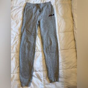Fila Gray Kids Sweatpants with Logo